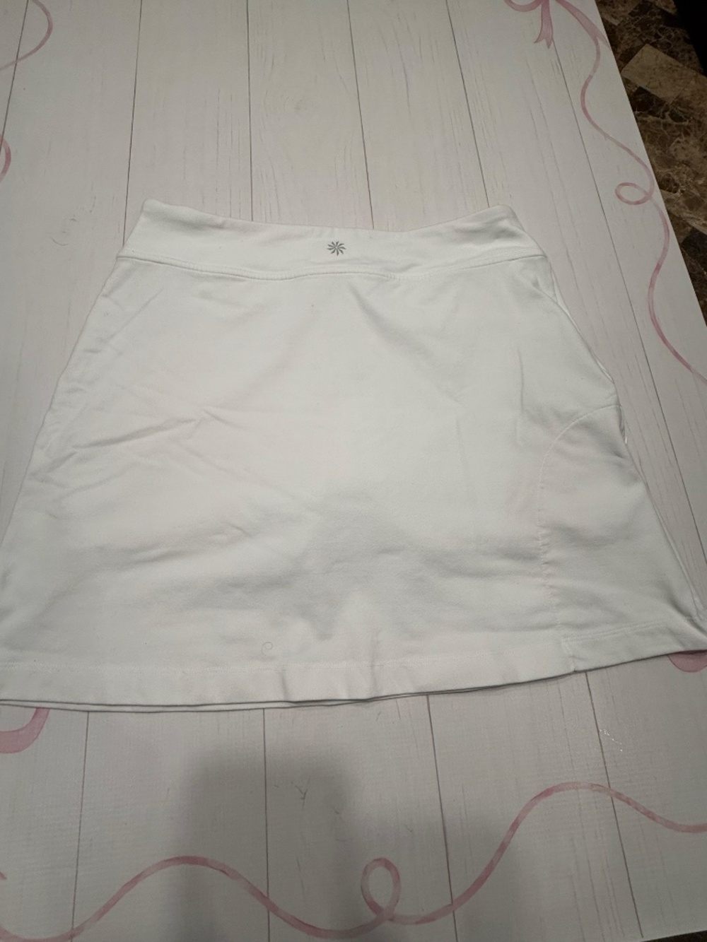 Athleta White Skirt With built in Shorts Side Medium - Picture 4 of 5
